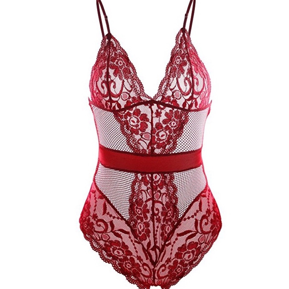 one piece fishnet baby doll lingerie